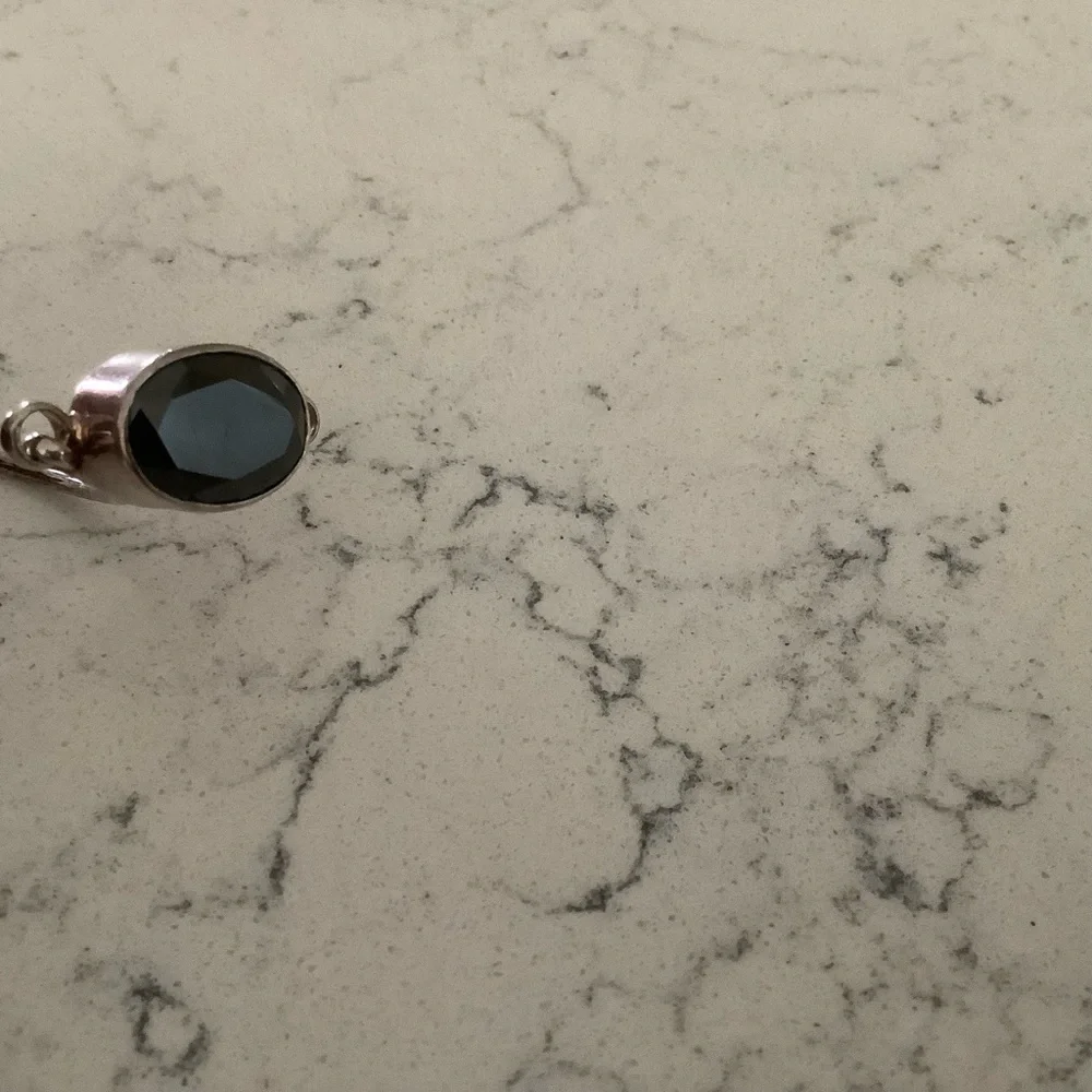 Vintage Haribou black onyx sterling bangle bracelet 925 Scandinavian Danish MCM